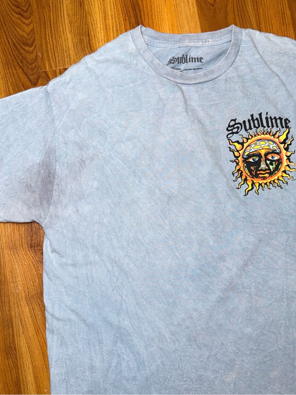 Sublime Women's Light Blue Graphic Tee - Sun Logo - Picture 2 of 3